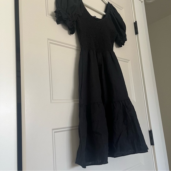 Madewell Linen-Blend Lucie Smocked Mini Dress - Picture 9 of 10